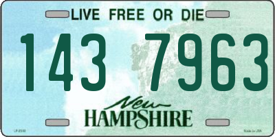 NH license plate 1437963