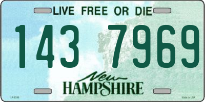 NH license plate 1437969