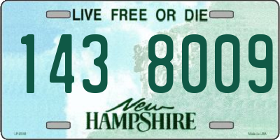 NH license plate 1438009