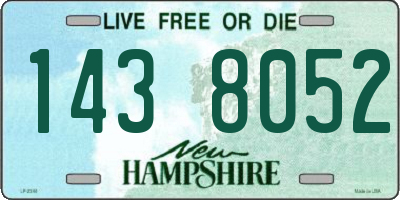 NH license plate 1438052