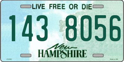 NH license plate 1438056