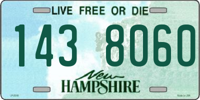 NH license plate 1438060