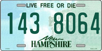 NH license plate 1438064