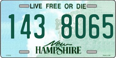 NH license plate 1438065