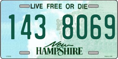 NH license plate 1438069