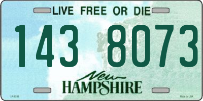 NH license plate 1438073