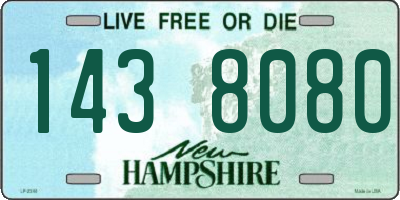 NH license plate 1438080