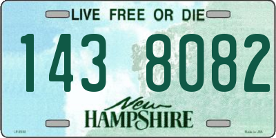 NH license plate 1438082