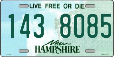 NH license plate 1438085