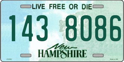 NH license plate 1438086
