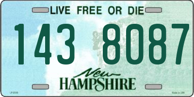 NH license plate 1438087