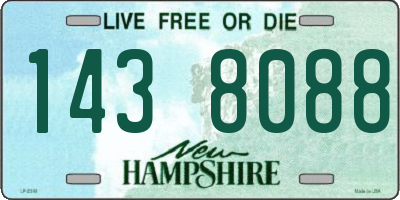 NH license plate 1438088