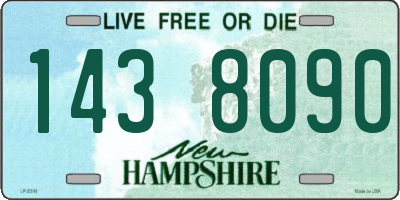 NH license plate 1438090