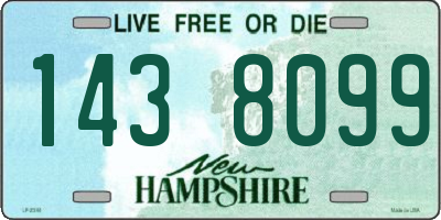 NH license plate 1438099