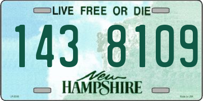 NH license plate 1438109