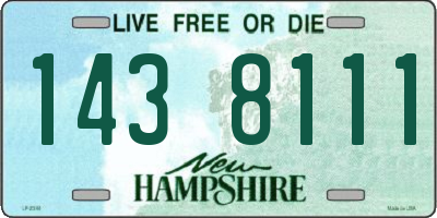 NH license plate 1438111