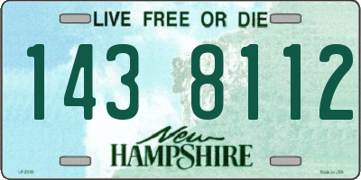NH license plate 1438112