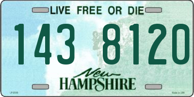 NH license plate 1438120