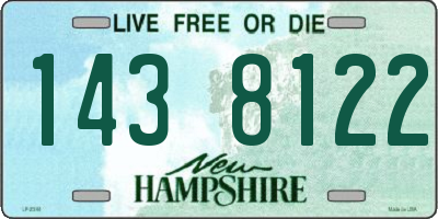 NH license plate 1438122