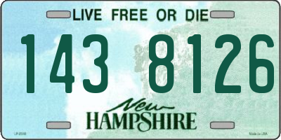 NH license plate 1438126