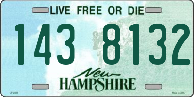 NH license plate 1438132