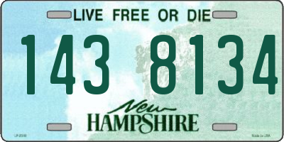 NH license plate 1438134