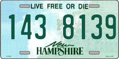 NH license plate 1438139