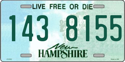 NH license plate 1438155
