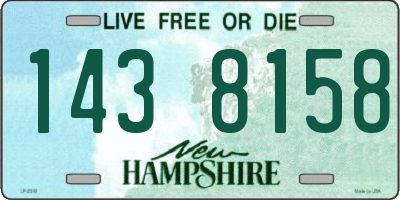 NH license plate 1438158