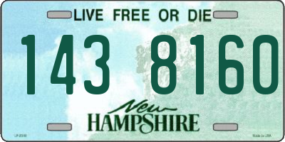 NH license plate 1438160
