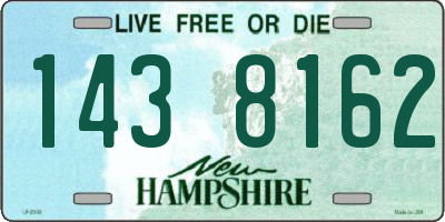 NH license plate 1438162