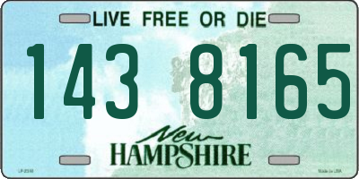 NH license plate 1438165
