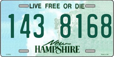 NH license plate 1438168