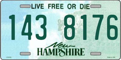 NH license plate 1438176