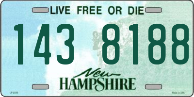 NH license plate 1438188