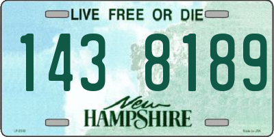 NH license plate 1438189