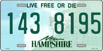 NH license plate 1438195
