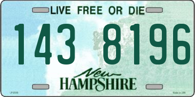 NH license plate 1438196
