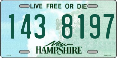 NH license plate 1438197