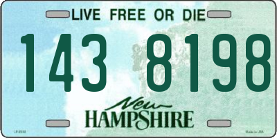 NH license plate 1438198