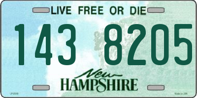 NH license plate 1438205