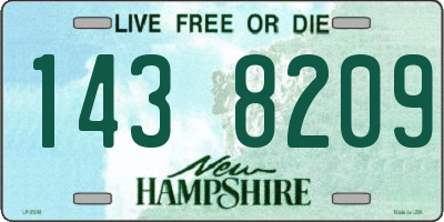 NH license plate 1438209