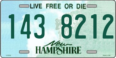 NH license plate 1438212