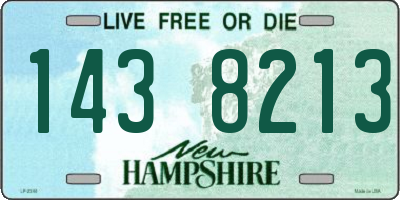 NH license plate 1438213