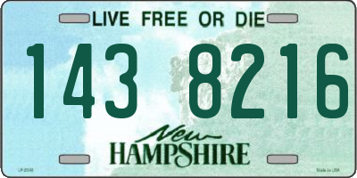 NH license plate 1438216
