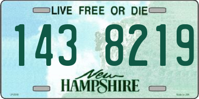 NH license plate 1438219