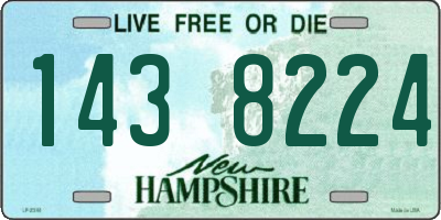 NH license plate 1438224