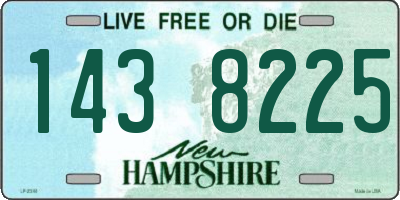 NH license plate 1438225