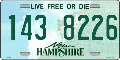 NH license plate 1438226