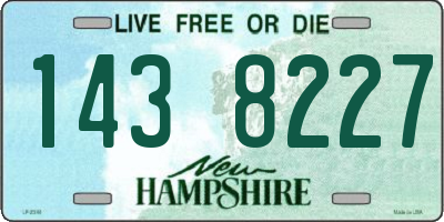 NH license plate 1438227